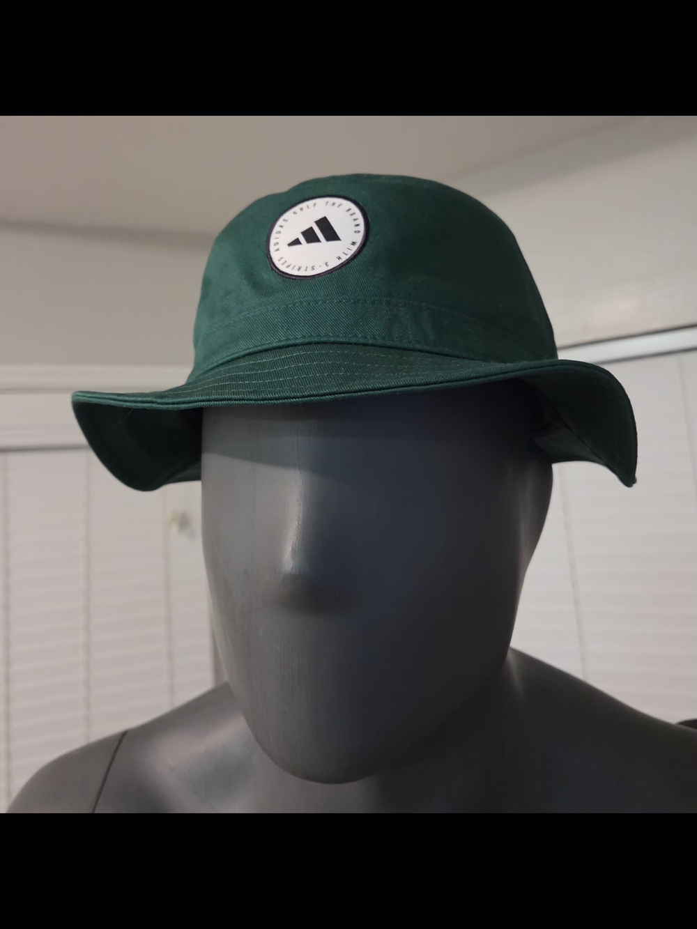 Adidas Solid  Bucket Hat with Circular Patch